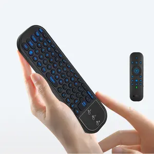 G60S PRO Voice Remote Controller Air Mouse 2.4G Wireless Mini Keyboard Backlit B T5.0 IR 6 Axis Remote Control with Li-Battery