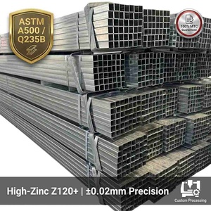 Tuyau en acier carré galvanisé ASTM A500 Q235B |   Profilé creux en acier galvanisé SHS <span class=keywords><strong>40x40</strong></span> |   <span class=keywords><strong>Tube</strong></span> en acier structurel de précision - Product Image 1
