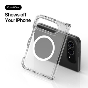 Custodia magnetica <span class=keywords><strong>trasparente</strong></span> per <span class=keywords><strong>iPhone</strong></span> Fold, <span class=keywords><strong>cover</strong></span> posteriore anti-caduta due in uno in TPU per Apple Fold Screen - Product Image 6