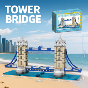Bloques <span class=keywords><strong>de</strong></span> Construcción Compatibles <span class=keywords><strong>de</strong></span> Plástico ABS, Rompecabezas 3D <span class=keywords><strong>de</strong></span> Edificios Famosos, Juguetes <span class=keywords><strong>de</strong></span> Ensamblaje al por Mayor - Product Image 2