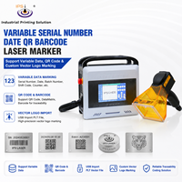 Marqueur laser à fibre portatif intelligent pour données variables, pour le marquage de pièces métalliques, logos, graphiques vectoriels, import de fichiers USB, codage