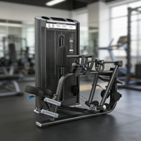 Máquina de remo sentado para entrenamiento de fuerza en gimnasio con selección de carga por pin, para remo medio