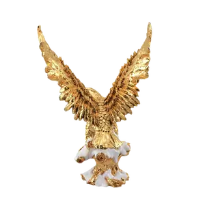 Resin freed's Pride American Bald Patriotic Wall Sculpture Gold interior eagle statue decoration