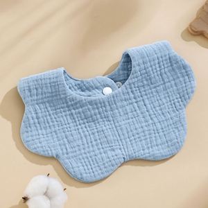 Vente en gros de bavoirs d'alimentation réutilisables en coton pour nouveau-nés Bébés mignons Ensembles de 5 pièces Rectangle de salive réglable - Product Image 1
