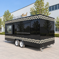 Camion de Kebab Entièrement Équipé, Taille Personnalisée pour l'Europe, Chariot de Vente Ambulant pour Bubble Tea, Café, Hot-Dogs, Remorque Alimentaire Carrée