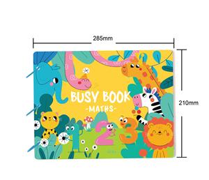 Livre d'activités Montessori pour enfants, jouets éducatifs, dossier d'activités sensorielles préscolaires, livre silencieux en feutre 3D avec autocollants - Product Image 4