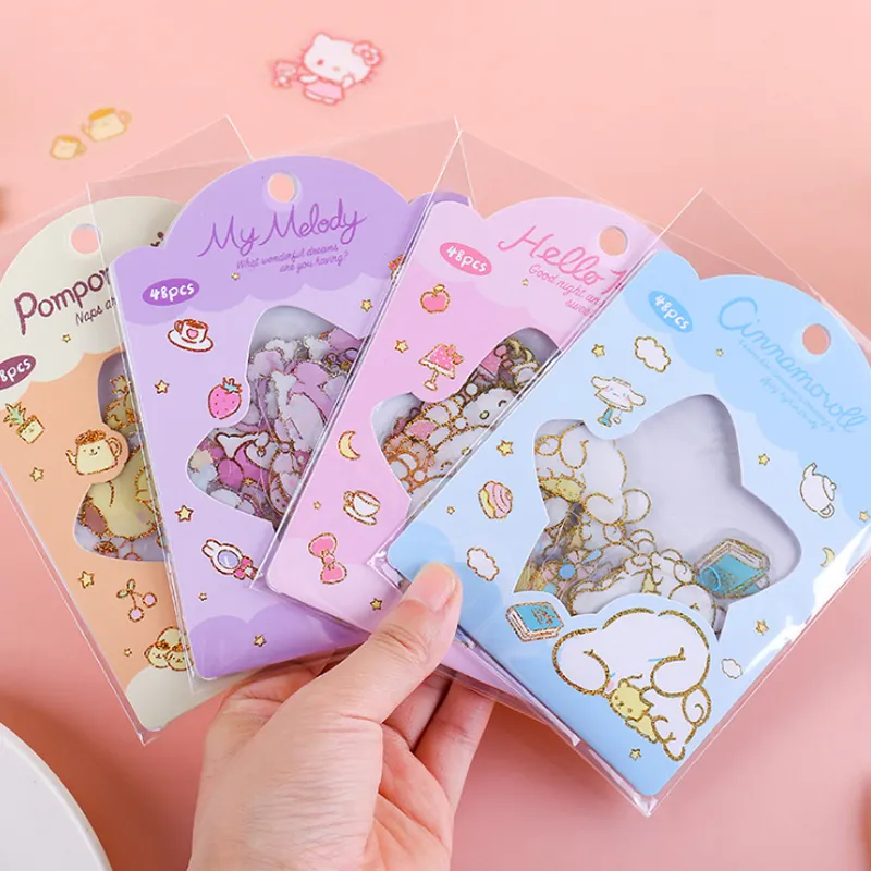 16Pcs Cute Diary Stickers Scrapbooking Girl Generation Series Planner Kawaii Decorative Stationery Sticker