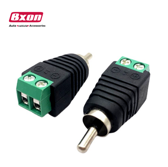 RCA Male Plug to AV Terminal Block Connector