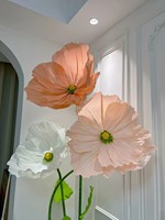 M-26 Fleurs personnalisées faites à la main, fleurs géantes en papier réalistes, arrangements de plantes d'intérieur, fleurs artificielles géantes réalistes