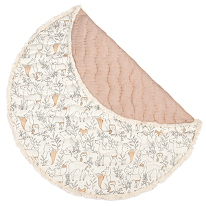 <b>Woodland</b> Animal <b>Nursery</b> Play Mat Reversible Infant Play Mat for Tummy Time and Floor Activities - Product Image 3