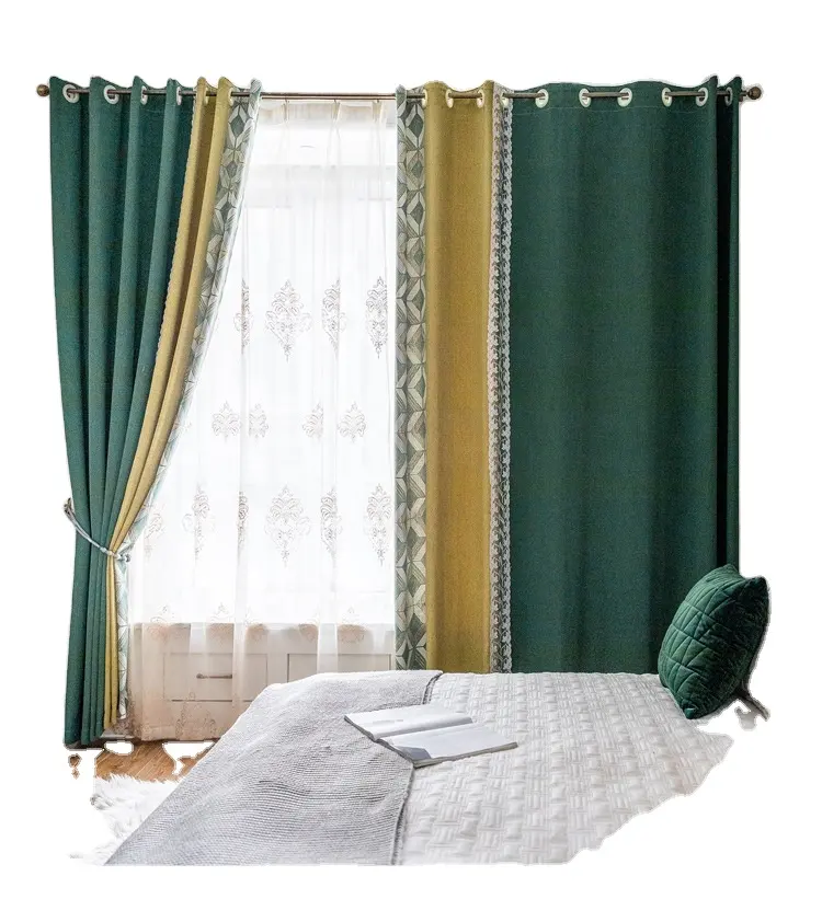 The latest style of European and American popular curtains can be washed and spliced