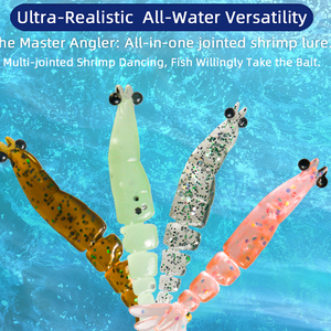 WEI 4cm 0.45g segmento luminoso morbido gamberetti in <span class=keywords><strong>Silicone</strong></span> morbido gamberetti vivido aspetto <span class=keywords><strong>artificiale</strong></span> <span class=keywords><strong>esca</strong></span> pesca <span class=keywords><strong>esca</strong></span> - Product Image 6