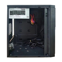 Leadway Factory Sale Mid Tower ATX Desktop Computer Case Steel Mesh Grille with Side Fan OEM Stock Wholesale