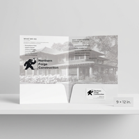 Dossiers A4 personnalisés en carton brillant ou mat, pour présentation de documents de bureau, emballage personnalisé imprimé avec double poche
