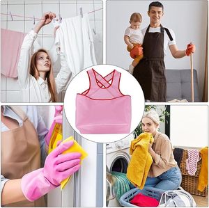 Clothes Drying Laundry <b>Apron</b> <b>Kitchen</b> Cloth <b>Apron</b> Sleeveless Waterproof Bib with Pockets Adults Portable Mother's Laundry <b>Apron</b> - Product Image 5