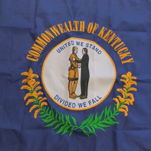 Drapeau des États-Unis brodé Kentucky 3x5FT en tissu Oxford 210D, durable et résistant – Grande Vente - Product Image 2