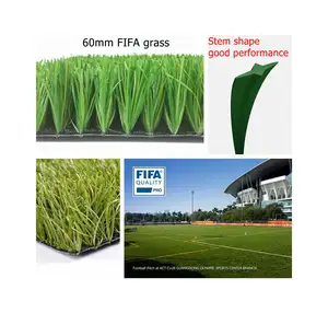 60mm Synthetic Grass Sports Turf Customized Artificial Grass Solutions