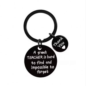Customized Round Stainless Steel Logo Key Chain Gifts Key Ring Promotional Metal Keychain - Product Image 5