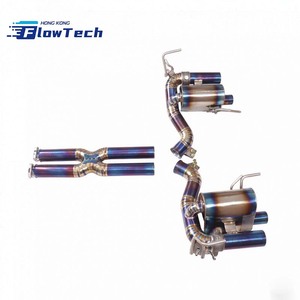 Système d'échappement Catback en titane avec tube intermédiaire en X pour Ferrari GTC4 Lusso 6.3L V12 2016-2021 - Product Image 1