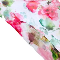 Tissu en organza à imprimé floral vintage à prix bas, fabriqué en Chine, pour robe