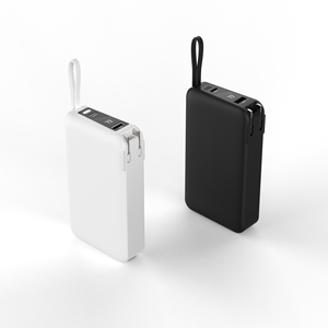 Factory Direct High Capacity 20000mAh <b>Fast</b> <b>Charging</b> 22.5W AC <b>Plug</b> Power Bank With Built-in Cable - Product Image 4