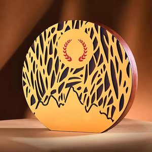 Honor của pha lê tùy chỉnh sáng tạo vuông tròn bằng gỗ mảng bám giải thưởng mảng giải thưởng quà lưu niệm - Product Image 3