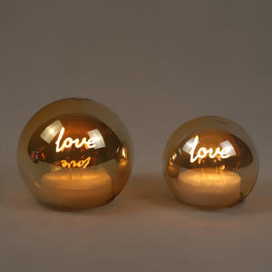 <span class=keywords><strong>LED</strong></span> <span class=keywords><strong>Filament</strong></span> ampul yüksek kalite aşk mektubu cam açık kehribar <span class=keywords><strong>LED</strong></span> dekoratif masa lambası - Product Image 6