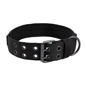 High Quality Manufacturers Personalized Heavy Duty Training Adjustable Nylon Pets Dogs Tactical Collars