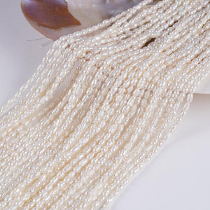 Perlas de Agua Dulce con Forma de Botón Pequeñas al por Mayor del Fabricante, 2.5-3mm, Cuentas Semiterminadas para DIY, para Collar y Pulsera - Product Image 1