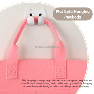 Sac de rangement mural pour jouets de chat, support pour baguettes et jouets interactifs, boîte de rangement pour animaux de compagnie - Product Image 4