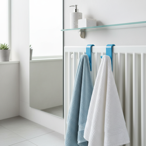 LOT OF 2 BLUE <b>TOWEL</b> DRYER <b>HOOKS</b> - Product Image 3