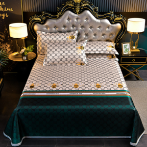 2024 mới hiện đại 3-mảnh <span class=keywords><strong>Comforter</strong></span> thiết lập in băng lụa <span class=keywords><strong>Mat</strong></span> kiểu dáng đẹp & phong cách mát Tấm - Product Image 6