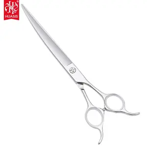 AF-80Q 8inch Pet Grooming Scissors Curved Scissors Made of 440C Stainless Steel Strong and Durable Very Sharp for Pet Groomer