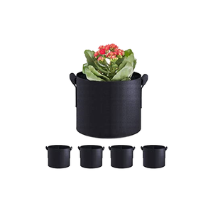 5 Gallon Heavy Duty Non-Woven Fabric Grow <b>Bags</b> with Handles-Customizable Thickness for Agriculture Use - Product Image 1