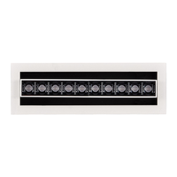 Anti-éblouissement Haute Puissance LED Profil En Aluminium SMD 20W 30W 40W 60W Bijouterie Commercial Lumière Conception LED Encastré Grille Lumière