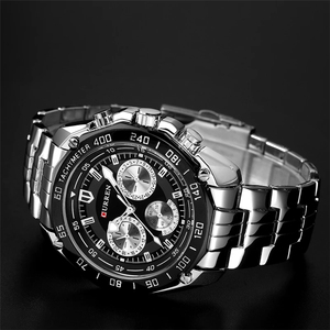 Moda Curren lusso uomo quarzo completo in acciaio inox orologio sportivo sportivo Casual uomo vestito orologio da polso <span class=keywords><strong>gentiluomo</strong></span> 2022 nuovo - Product Image 4