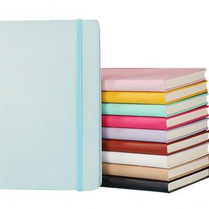 OEM PU Leather A5 Hardcover Notebook Thermal Thread <b>Sewing</b> Binding Customized Logo Organizer Planner Gift Eco Friendly Paper 80 - Product Image 4