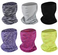 Bandana tubulaire unie sans couture avec logo personnalisé, cache-cou pour la randonnée et le cyclisme