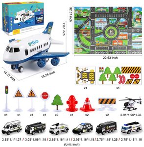 Juguetes de avión de construcción para niños pequeños, Avión de juguete con luz y sonido - Product Image 6