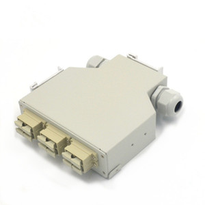 Caja de riel Din de metal dúplex SC/UPC SM/MM de 6 puertos, distribución de fibra, 6 puertos, Panel de conexión de fibra óptica, centro de datos Dinrail - Product Image 1