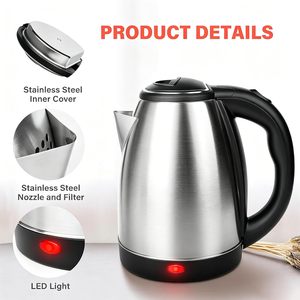 Energy Efficient Stainless Steel Fast Boiling Water Heater Jug Thermo Pot for Home Kitchen Electric <b>Kettle</b> - Product Image 3