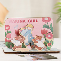 Imprimé personnalisé Photo Anime bois artisanat debout signalisation décorative dessin animé publicité personnage qualité boîtes en bois panneaux muraux