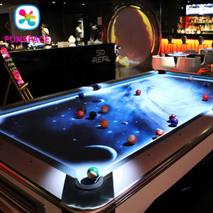 Table <span class=keywords><strong>de</strong></span> billard interactive Funspace avec projection AR, billard intelligent avec cartographie lumineuse dynamique et effets visuels - Product Image 5