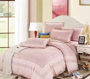 Sábana de algodón con estampado activo, ropa de cama con marco de encaje, princesa coreana - Product Image 1