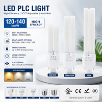 Lámpara LED PLC de 3 CCT Ajustables, 6-15W, Alto Lumen 120~140lmW, G24 GX24 E27, Lámpara de Repuesto, Certificación UL CUL CE RoHS, Iluminación Interior