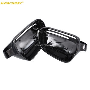 Capuchons de rétroviseurs en fibre de carbone de remplacement complet <span class=keywords><strong>CF</strong></span> + <span class=keywords><strong>ABS</strong></span> pour Audi A4 B8 A5 8T (convient à: A4 A5) housses de rétroviseurs de voiture - Product Image 4