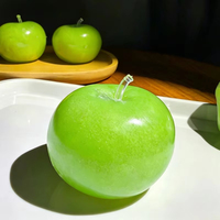 Jouet sensoriel anti-stress vert pomme Slushie, moelleux, craquant, malléable, non rebondissant, à récupération lente, force de préhension moyenne, cadeau