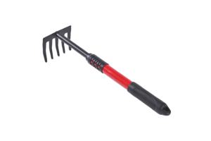 ओम 4 पीसी विस्तारित मोटा लोहे की छील पत्ती रेक फार्म होय बगीचे हाथ उपकरण सेट - Product Image 4