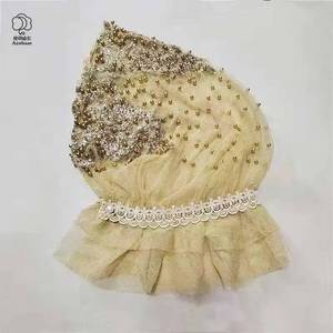 Fashionable solid color tie-back <b>hat</b>, turban, Muslim scarf, Islamic headscarf, Amira headwear - Product Image 3