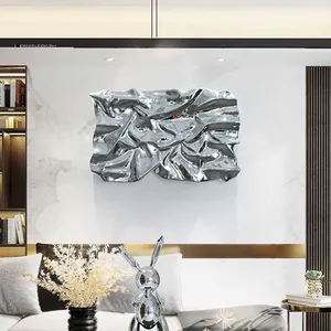 Restaurant Porch Bedroom Bedside Decoration Hotel Three-dimensional Pendant Modern Living Room Wall Hanging Curved Decoration